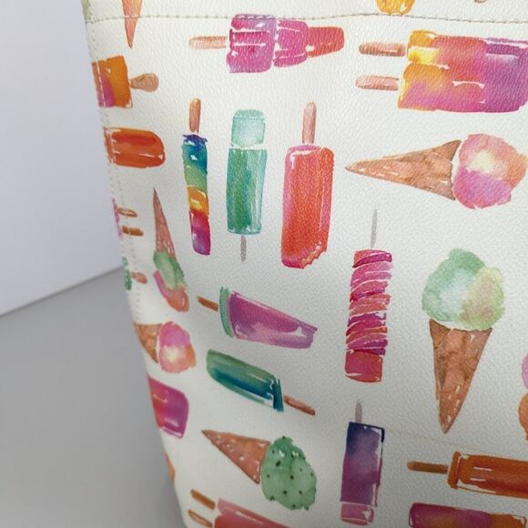 Kate Spade New York Flavor Of The Month Francis Tote Bag Ice Cream Popsicles - Picture 3 of 14